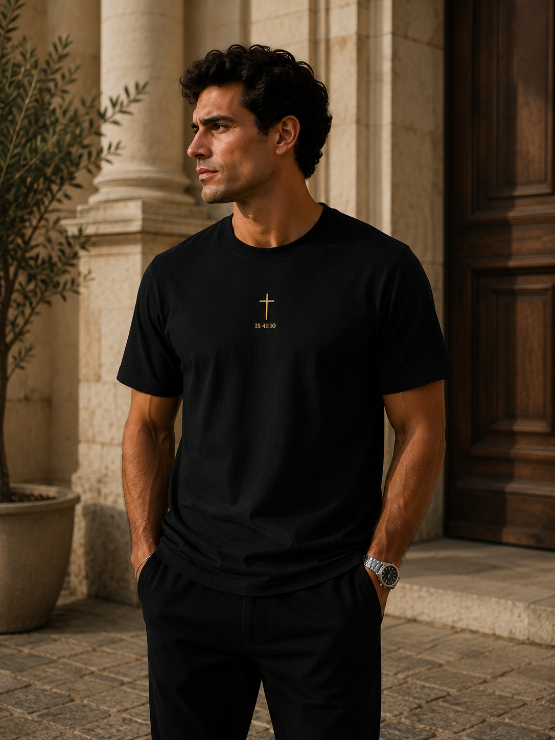 T-shirt Chrétien Brodé – Isaïe 41:10 – Image 5