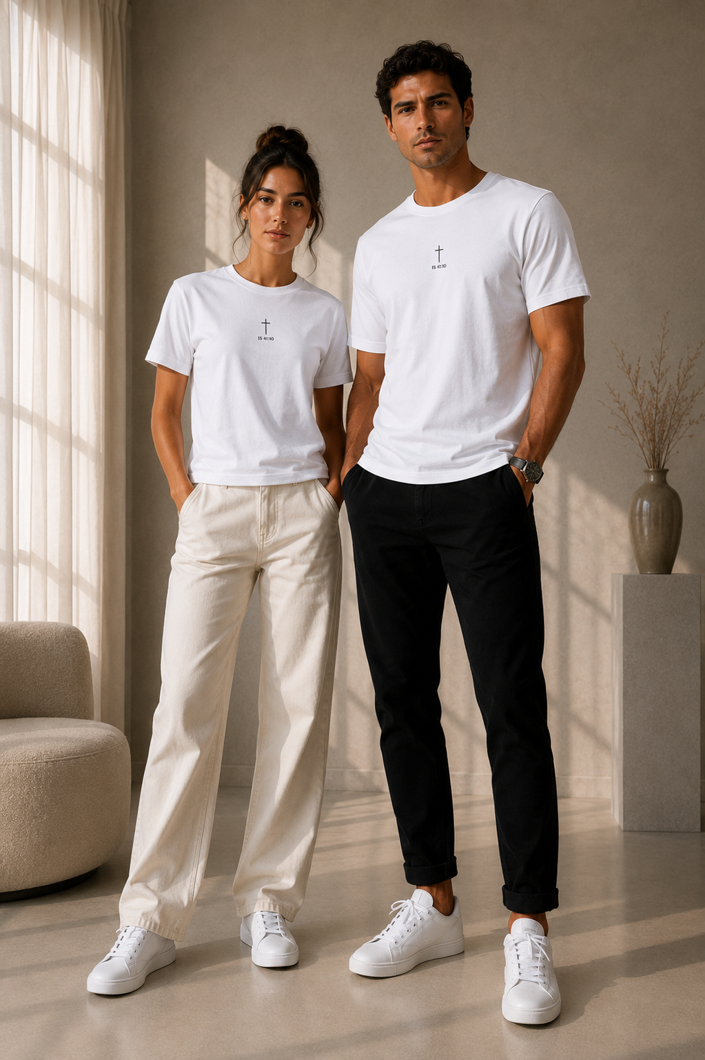 T-shirt Chrétien Brodé – Isaïe 41:10 – Image 6