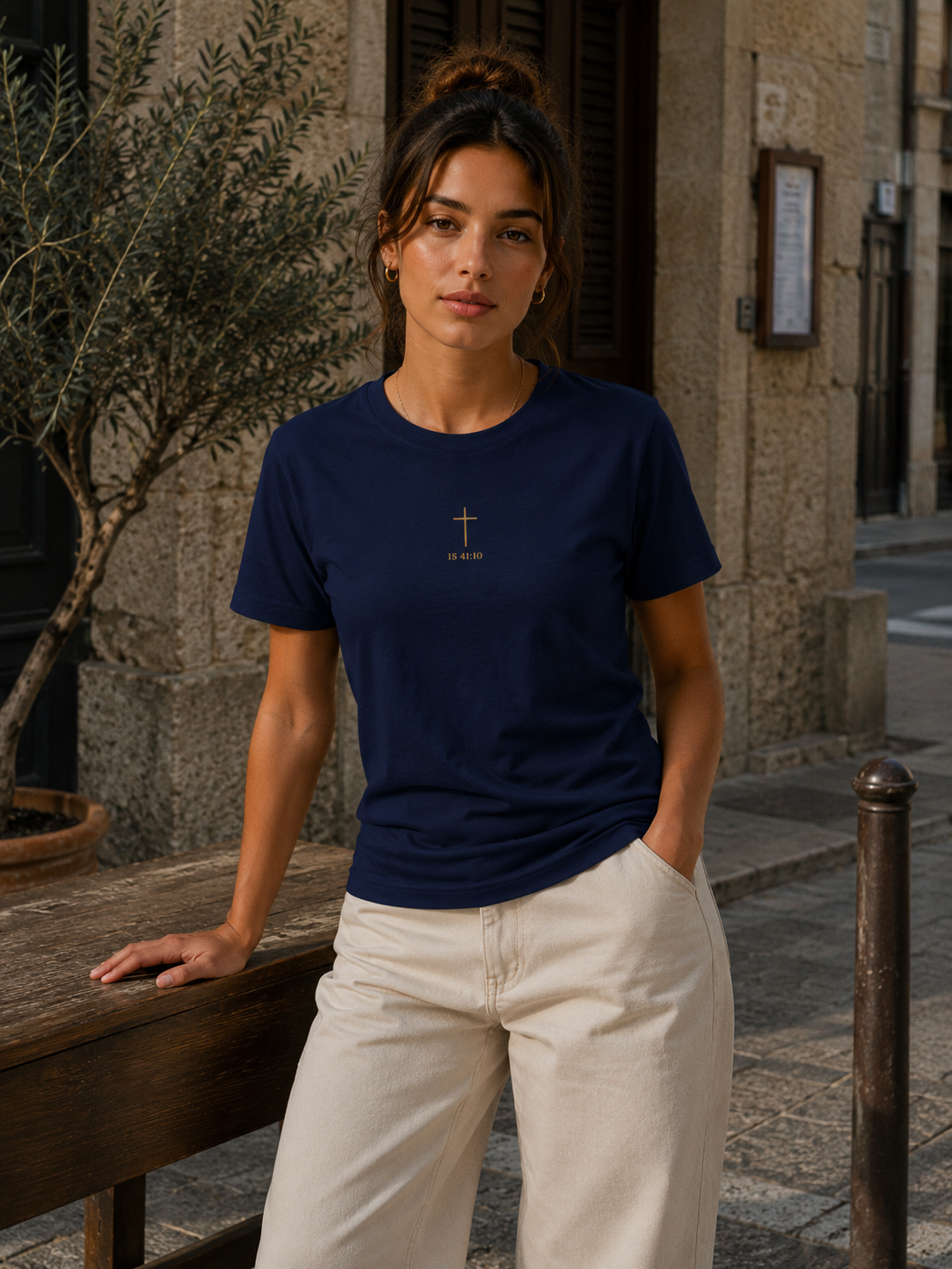 T-shirt Chrétien Brodé – Isaïe 41:10 – Image 4