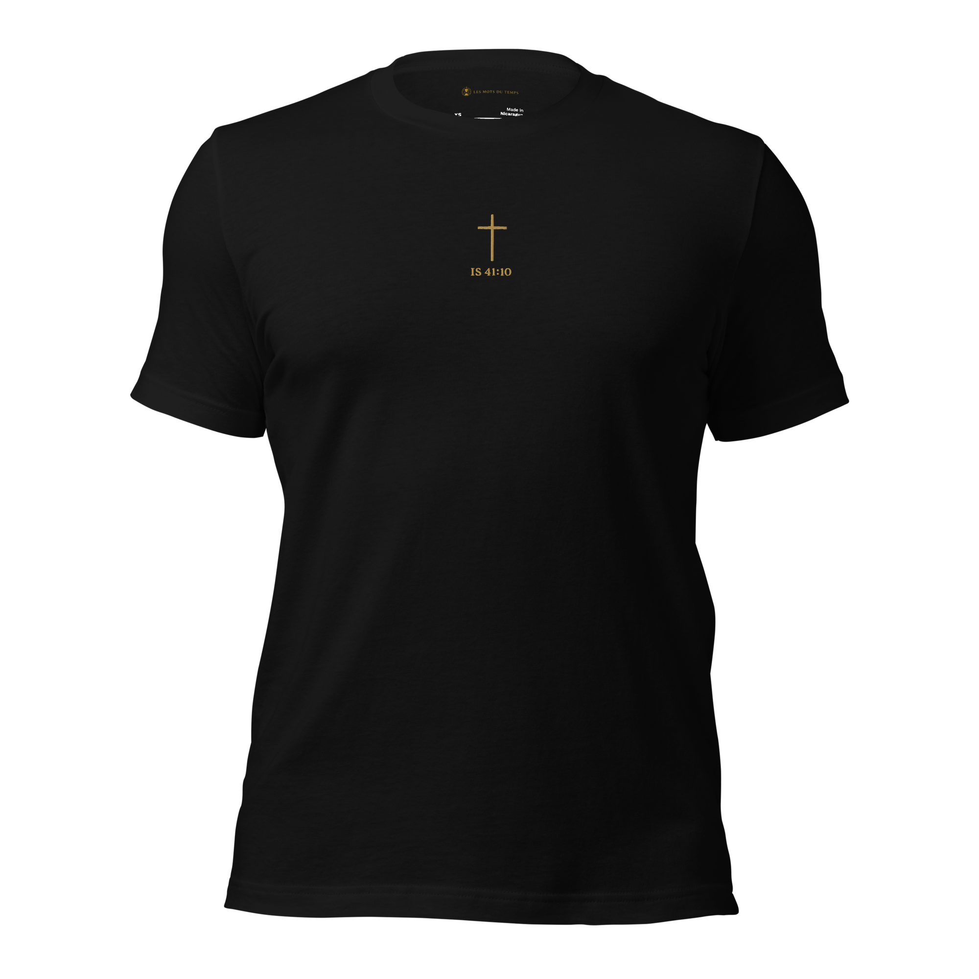 T-shirt Chrétien Brodé – Isaïe 41:10