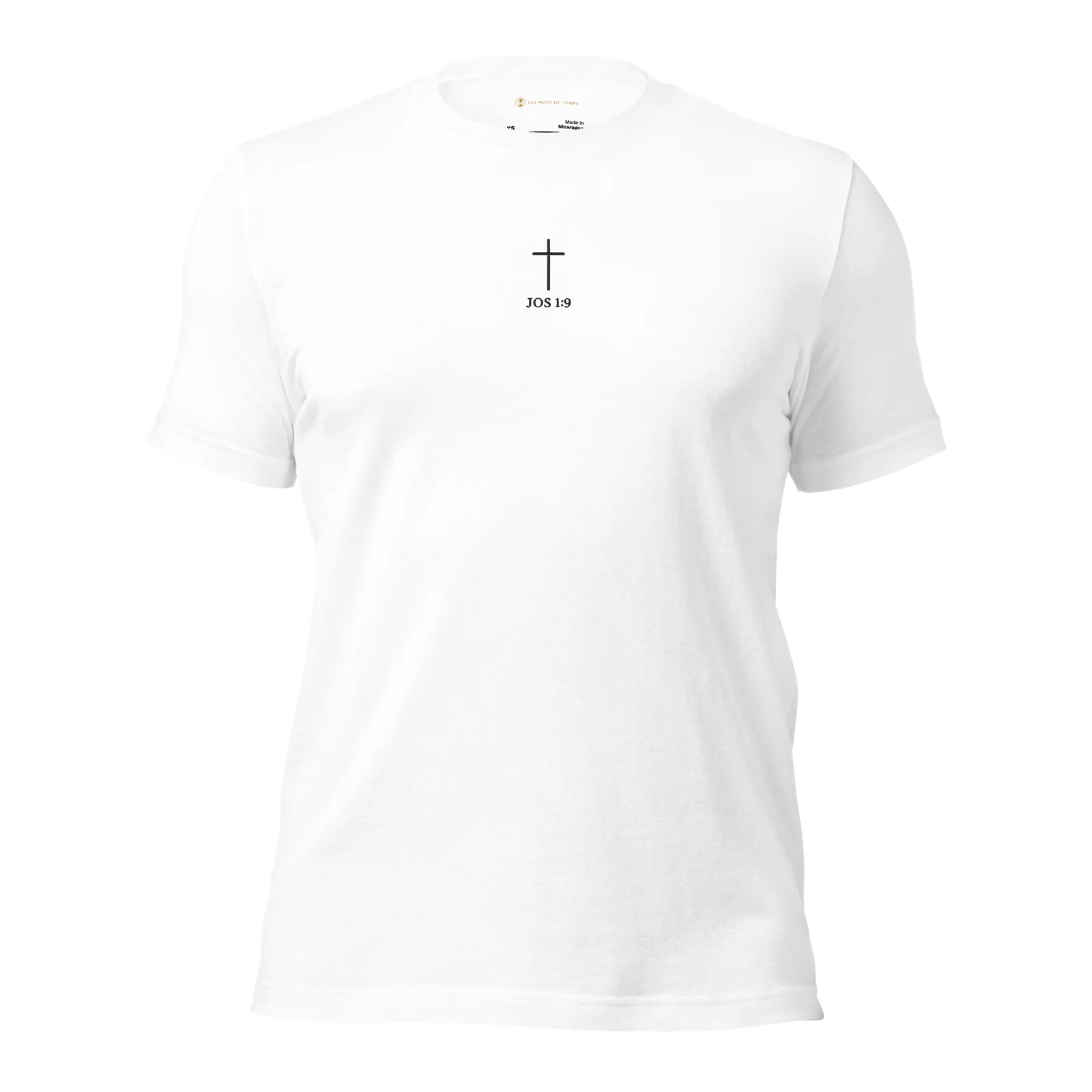 T-shirt Chrétien Brodé – Josué 1:9
