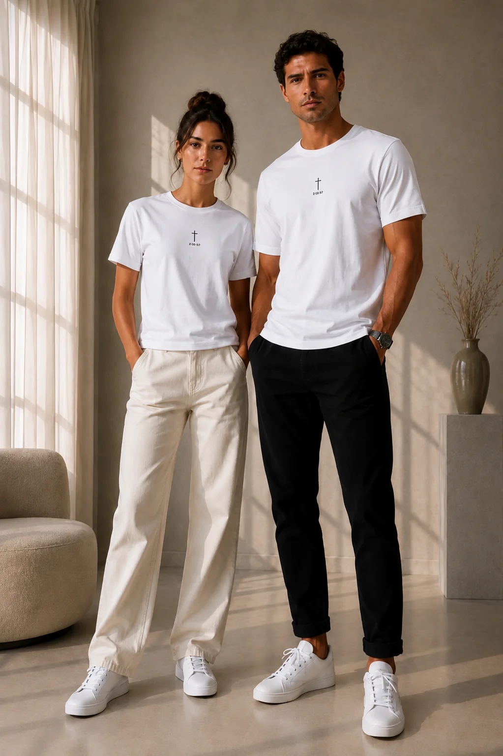 T-shirt Chrétien Brodé – 2 Corinthiens 5:7 – Image 6